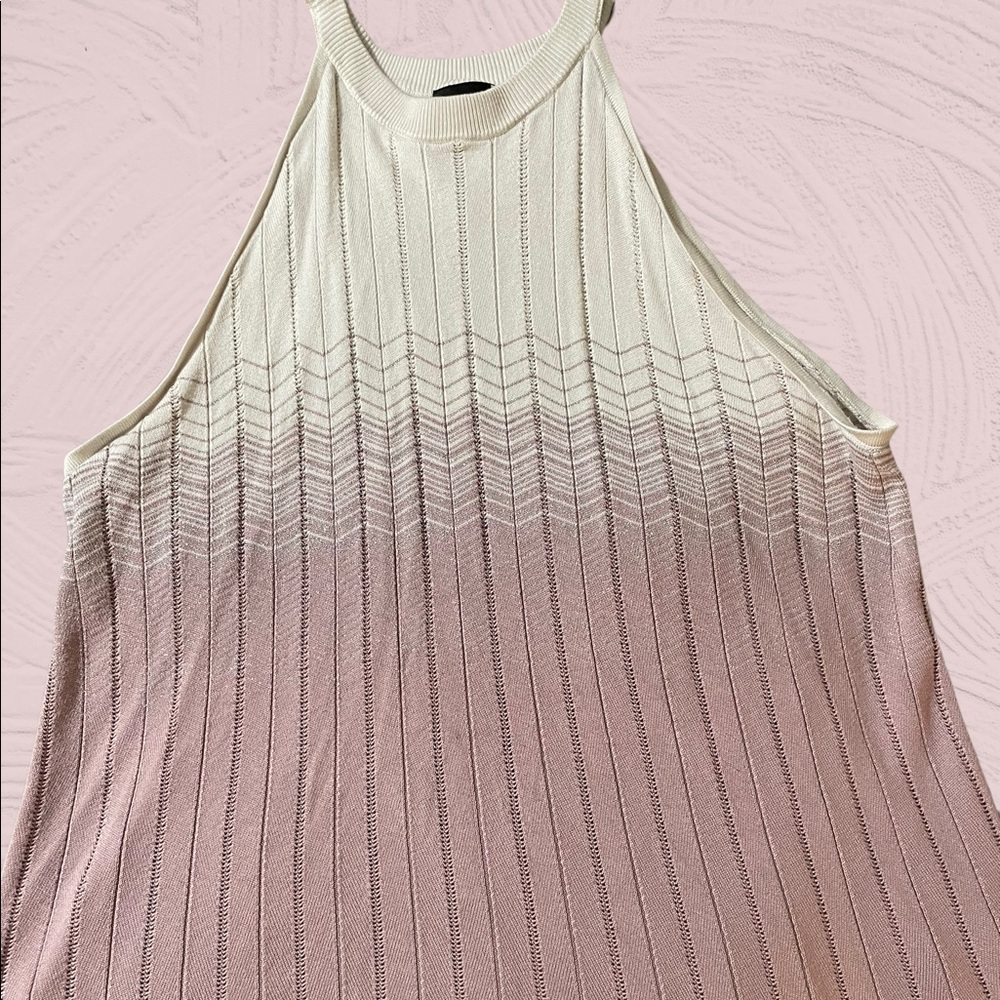Plus size long halter top